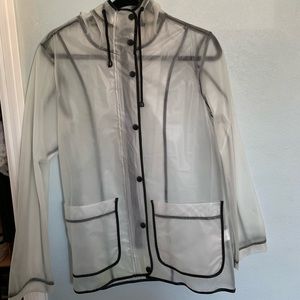 Transparent rain coat